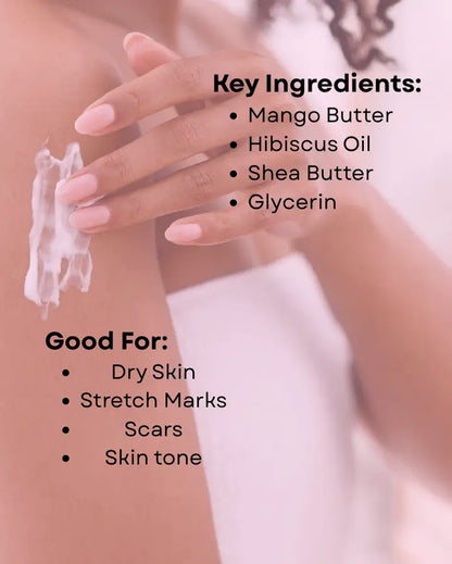 Hibiscus Oil Hydrating Body Cream for Intense Moisture